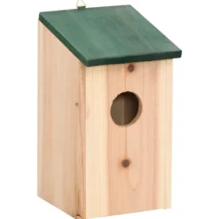 vidaXL Fågelholkar 4 st trä 12x12x22 cm