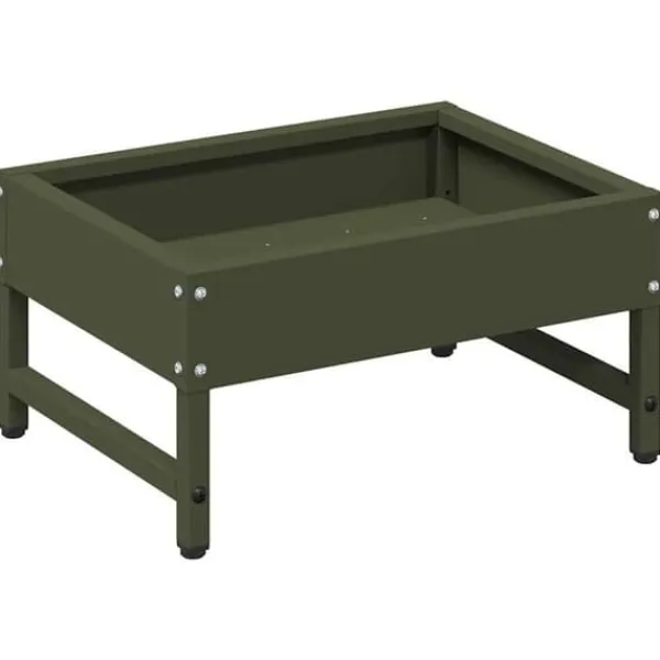 Sale Fågelmatare - - Olivgrön - Kallvalsad stål - 34x26x16 cm - Väderbeständig För Fåglar & Småvilt