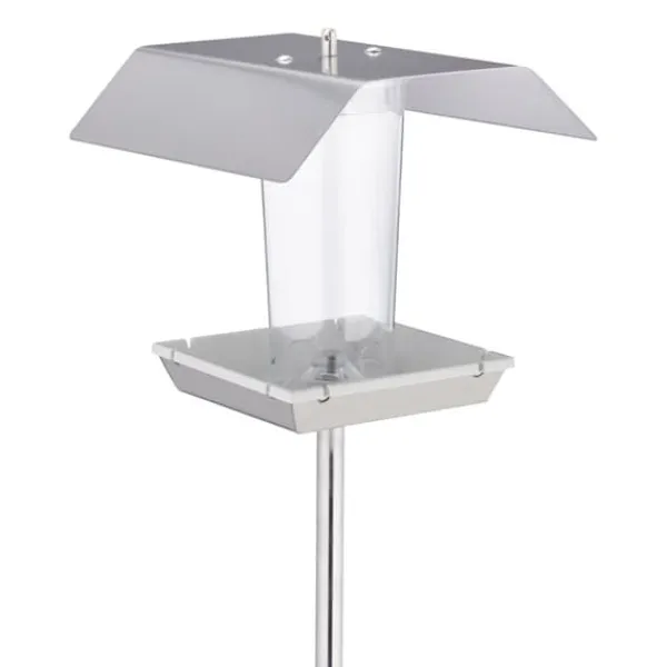 Clearance Fågelmatare, rostfritt stål, 167x17.5x17 cm, silver För Fåglar & Småvilt