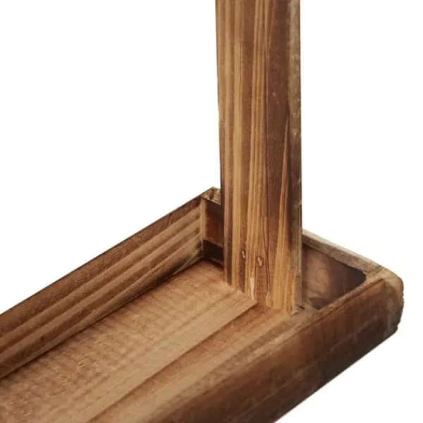 Discount Fågelmatare, Trä, 16.5x21x8 cm, Brun För Fåglar & Småvilt