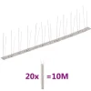 Sale Fågelpiggar i rostfritt stål - Set om 20 st | Längd: 10 m | Färg: Silver Insektsmedel & Djuravvisande Medel