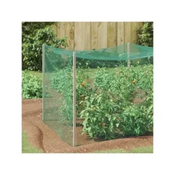 vidaXL Fågelsskyddsnät - - 2x25 m - Polyeten - Grön - Inomhus- och utomhusbruk
