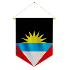 Outlet Flagga - Antigua och Barbuda - 30 x 45 cm - Polyester - Tryck på fram- och baksidan - Inkluderade tillbehör Flaggor & Vindstrutar