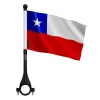 Flagga - Chile - 10 stycken - 14 x 21 cm - Polyester - Utomhus - Flerfärgad