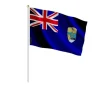 Flagga - Mini - Sainte-Hélène - Polyester - 14 x 21 cm - Framsidan/baksidan