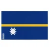 Best Flagga - Nauru - 120 x 180 cm - Polyester - Fram/baksida - Metallöljettar Flaggor & Vindstrutar