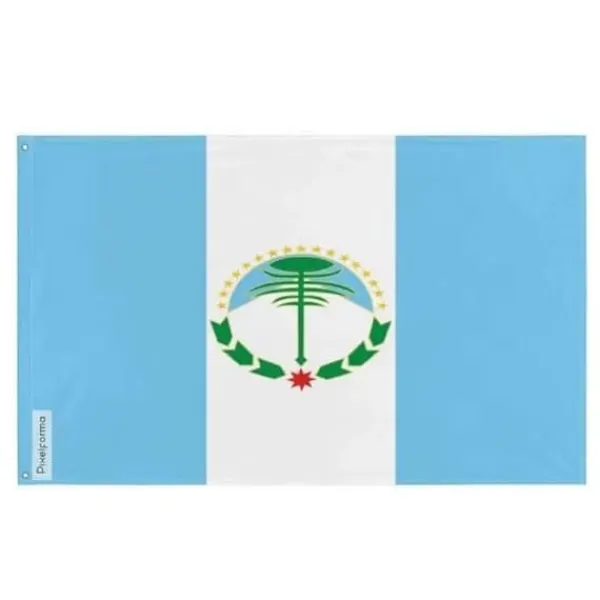 Online Flagga - Neuquén - 160 x 240 cm - Polyester - Tryck på fram- och baksidan - Metallöglor Flaggor & Vindstrutar