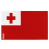 Flagga - Tonga - 160 x 240 cm - Polyester - Tryck fram/bak - Metalöljettar