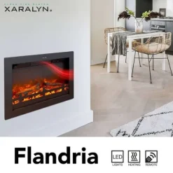 Flandria elektrisk inbyggd spis - 1500 Watt värme - fjärrkontroll