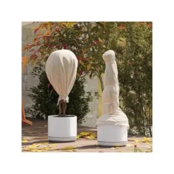 vidaXL Fleece för växtskydd mot frost - - Beige - Oförvävd tyg - 20x1,6 m - UV-beständig