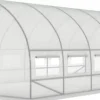 Viking Choice Folietunnelväxthus med fönster 600 x 300 x 200 cm Vit