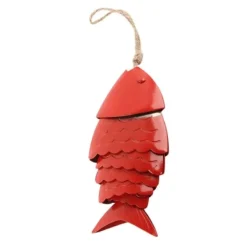 Outlet Färgglada Koi Fish Wind Chimes Metallhantverk Utomhus takfot Hängande dekorationer Fish Wind Chime Vinddekoration