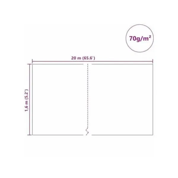 vidaXL Frostskyddsöverdrag för växter - - 20x1,6 m - Beige - Non-woven tyg - UV-beständig