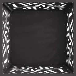 Sale Fyrkantig modern eldstad i stål | Färg: Svart | Storlek: 40x40x40 cm Öppna Spisar