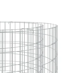 New Gabion för eldstad - Galvaniserat järn Ø 100 cm | Färg: Metallisk | Storlek: Ø 100 cm Öppna Spisar