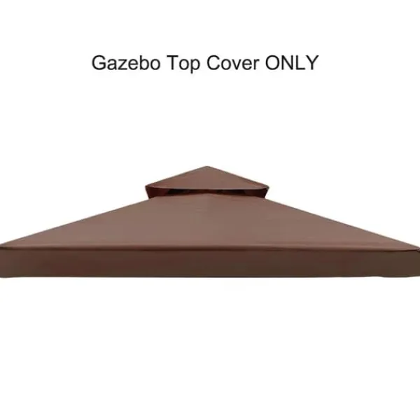 Hot Gazebo Toppöverdrag, UV-skydd, Vattentålig,kaffe, 3M * 3M Tält & Lusthus