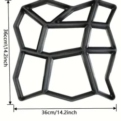 Sale Gjutform för Stenläggning Trädgårdsplattor & Marksten 36x36x3.6cm Trädgårdsprydnader