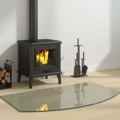 Hot Glasskiva för öppen spis 100x60 cm Tillbehör Till Vedeldade Kaminer & Öppna Spisar