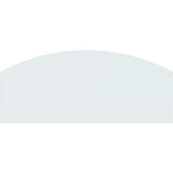 Glasskiva för öppen spis 120x50 cm - Härdat glas för golvskydd | Färg: Transparent | Storlek: 120x50 cm