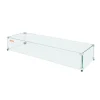 Outlet Glasvindskydd, 79,8x31,7x16,5 cm, Klar, Härdat glas Tillbehör Till Vedeldade Kaminer & Öppna Spisar