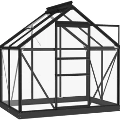 Sale Glasväxthus antracit 155x103x191 cm aluminium - Växthus - Växt Hus - Home & Living Växthus
