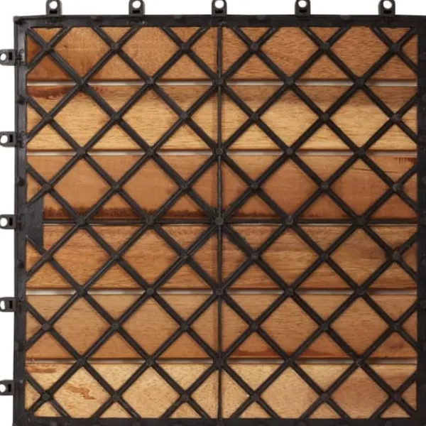 Online Golvbeläggning - Balkongplattor med vertikal design 30 x 30, 30 st Trädgårdsprydnader