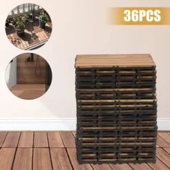 Best Golvplattor, Halkfri Design, Miljövänligt Material,Brun Trädgårdsprydnader