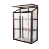 New Greenspot Miniväxthus för balkong och terrass 80 x 42 x 120 cm - Balkongväxthus för övervintring av örter, blommor, plantor - Ursprungsfärg Mörk rosen | CDON Växthus