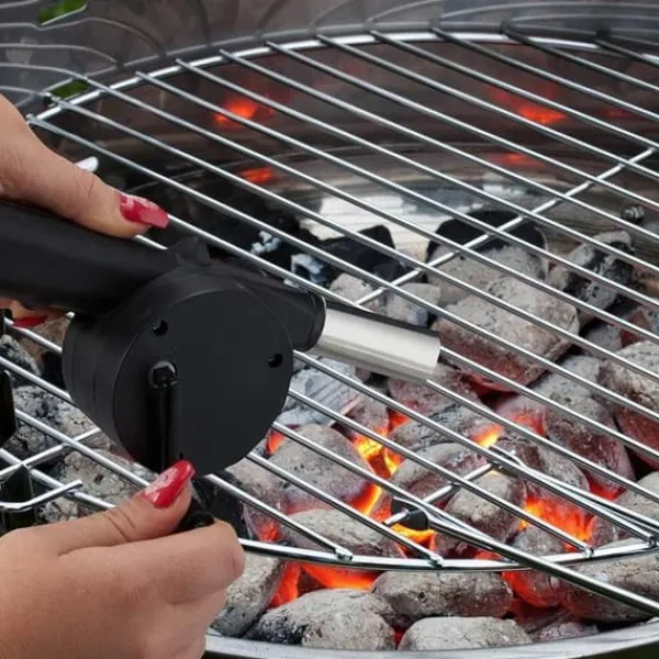 Sale Grillfläkt för att tända en öppen spis Manuell eldstadsgrill Tillbehör Till Vedeldade Kaminer & Öppna Spisar
