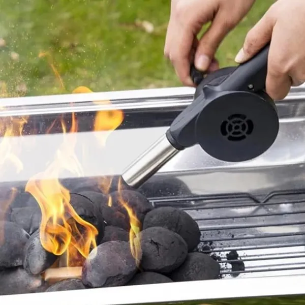 Sale Grillfläkt för att tända en öppen spis Manuell eldstadsgrill Tillbehör Till Vedeldade Kaminer & Öppna Spisar