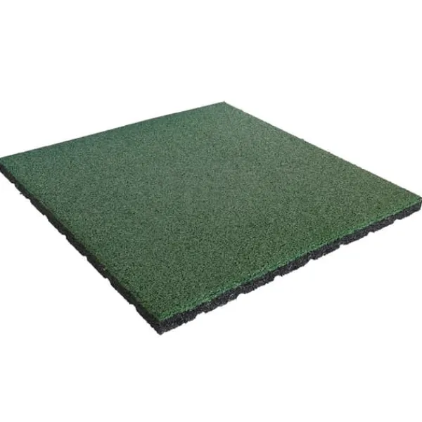 Clearance Gummiplatta 25mm - 50x50 cm - Grön Trädgårdsprydnader