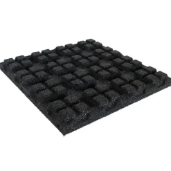 Outlet Gummiplattor 55 mm - 50 x 50 cm - Svart Trädgårdsprydnader