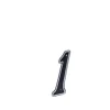 Haushalt Blastic House Number 1 150Mm Black