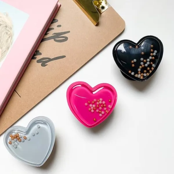 Heart Beads Popup Hållare - Grön