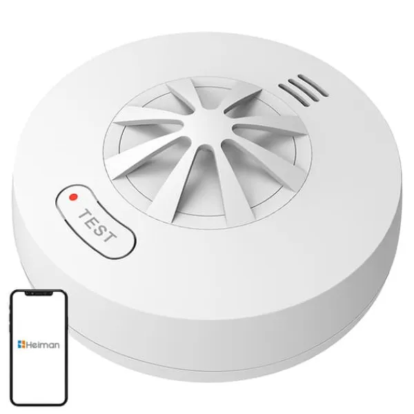 Outlet Heiman HM-5HW Sammankopplad trådlös värmesensorlarm Värmedetektorer