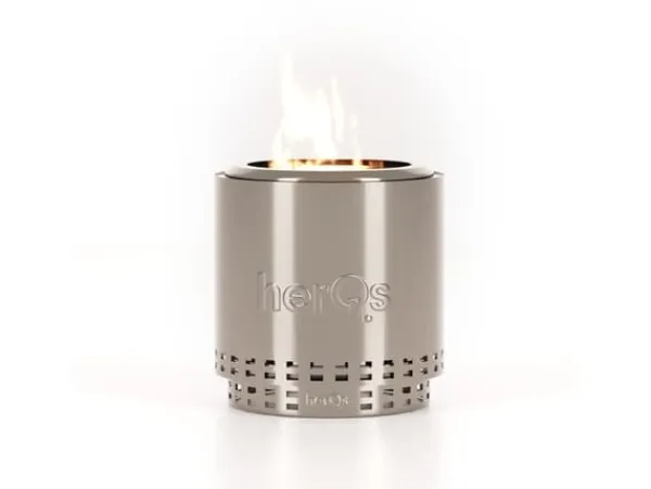 Online herQs Smokeless FirePit - Cozy - Silver Öppna Spisar