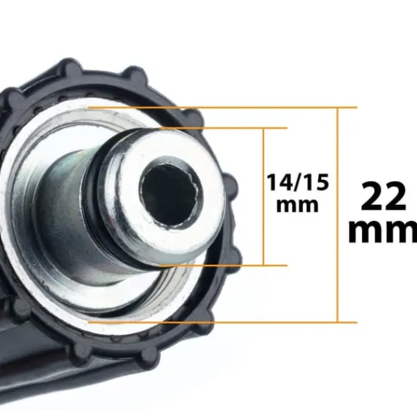 Outlet Högtrycksslang 5m Kärcher Quick Connect - M22 för högtryckstvätt K2 K3 K4 K5 K6 K7 Trädgårdsmaskiner