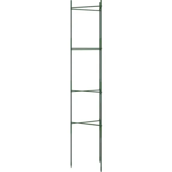 Hållbar tomatbur av stål - Justerbart stöd för växter | Färg: Grön | Storlek: 154 cm | 6 st