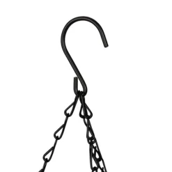 Hängande korgset, 48x31 cm, Svart, Natur