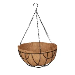 Hängande korgset, 50x31 cm, Svart, Natur Trädgårdskorgar