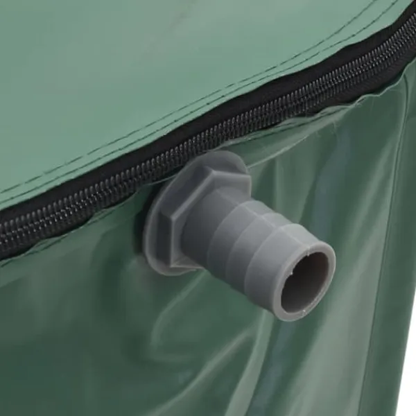 Hopfällbar regntunna 750 L med filter och tillbehör | Färg: Grön | Storlek: 750 L