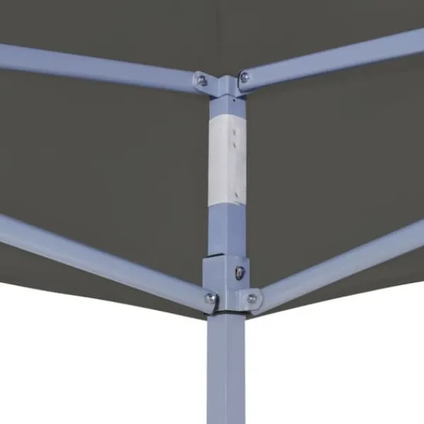 Best Hopfällbart partytält 2x2 m - UV- och vattenresistent | Färg: Antracit | Storlek: 2x2 m Tält & Lusthus