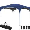 Discount Hopfällbart partytält, 295x295x255 cm, blå Tält & Lusthus