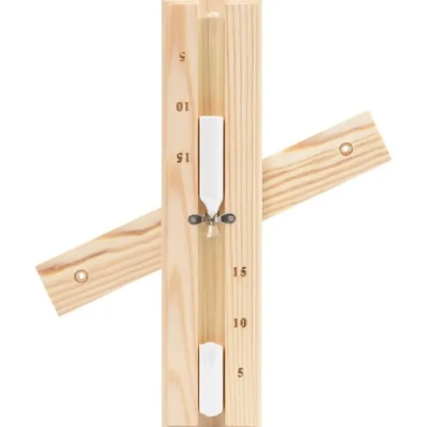 New 2-i-1 Bastutermometer & Hygrometer med Sandur | Färg: Massiv furu | Storlek: Standard Bastu