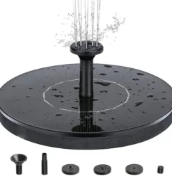 INF 2 Pack Fontän med solceller 16 cm -Solcellsfontän/Vattenfontän