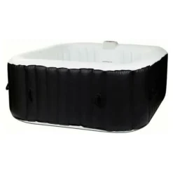 Best Inflatable Spa Sunspa Fyrkantig Svart 4 personer (155 x 155 x 65 cm) Spa & Utomhusbad