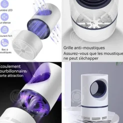 Hot INN Mosquito Killer Lamp LED USB Laddning Andas in Elektrisk Insect Killer Mosquito Killer Lampa Inomhus myggmedelslampa Insektsmedel & Djuravvisande Medel