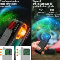Sale INN Myggmedel 5000 mah 13,8 x 4,6 x 2,8 cm 11 timmars batteritid dubbelriktad värme liten bärbar nödlampa Insektsmedel & Djuravvisande Medel