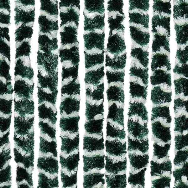 Insektsdraperi i chenille - Skydd mot insekter | Färg: Grön/Vit | Storlek: 100x220 cm Insektsmedel & Djuravvisande Medel