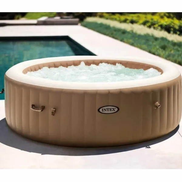 Best INTEX Bubbelpool rund PureSpa 216x71 cm 6 personer Spa & Utomhusbad